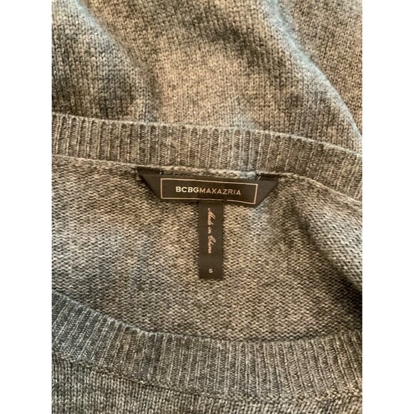 BCBG MAXAZRIA Gray Nevena Bat Wing Sleeve Sweater W/Pockets, Size Small - Picture 7 of 7